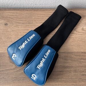 Adams Golf Tight-Lies Headcovers 3 5 Blue Black Tightlies Golf Club Head Covers
